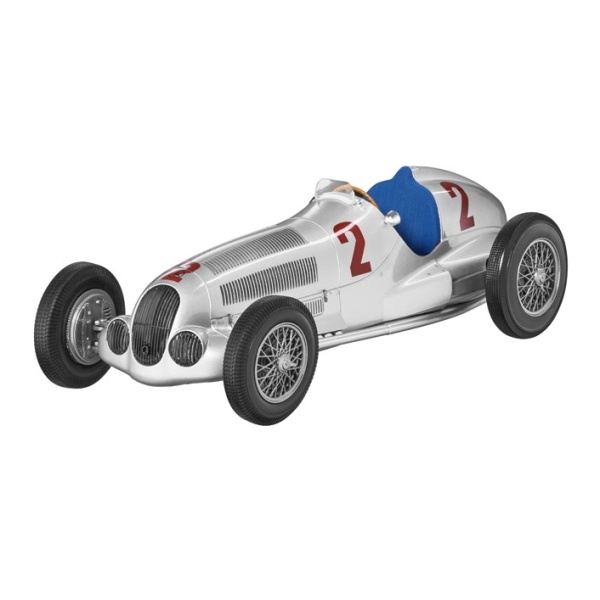 Macheta Oe Mercedes-Benz W125 H Hermann Lang Câștigător Al Grand Prix-ului Tripoli 1937 1:18 Argintiu B66040648